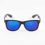 Modré zrcadlové sluneční brýle Wayfarer