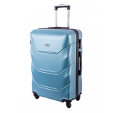 Modrý luxusní lehký plastový kufr "Luxury" - 3 velikosti