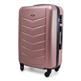 Zlato-růžový elegantní odolný kufr na kolečkách "Armor" - 3 velikosti