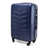 Tmavě modrý skořepinový kufr do letadla "Armor" - vel. M