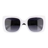 Bílé oversized sluneční brýle „Anonym"