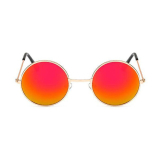 Oranžové zrcadlové brýle Lenonky