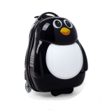 Černý dětský kufr na kolečkách "Penguin" - vel. M