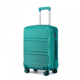 Tyrkysový odolný skořepinový cestovní kufr "Travelmania" - 2 velikosti