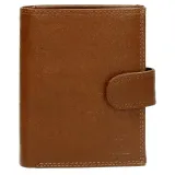 Hnědá praktická kožená peněženka s RFID "Page"