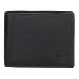 Černá pánská kožená peněženka "Omaha"