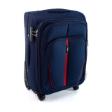 Tmavě modrý nepromokavý cestovní kufr "Practical" s expanderem - 3 velikosti