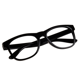 Černé čiré dětské brýle Wayfarer (3-12 let)