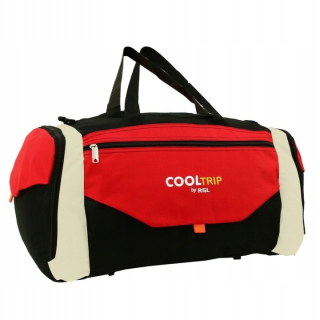 Červeno-černá cestovní taška přes rameno "Packer" - 3 velikosti