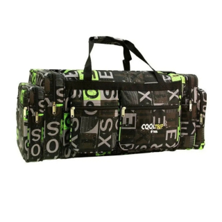 Zelená velká cestovní taška na rameno "Alphabet" - XL, XXL