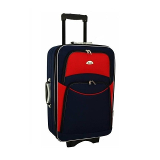 Červeno-modrý nepromokavý cestovní kufr "Standard" - 2 velikosti
