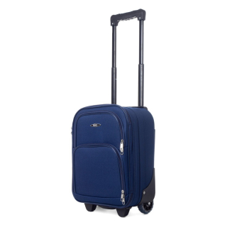 Tmavě modrý malý příruční kufr do letadla "Transport" - vel. S 