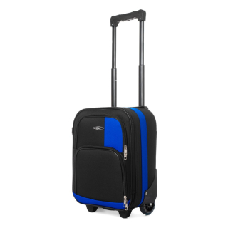 Modro-černý malý příruční kufr do letadla "Transport" - vel. S 