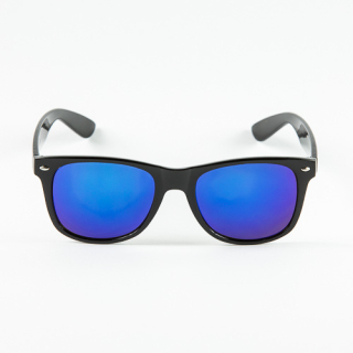 Modré zrcadlové sluneční brýle Wayfarer