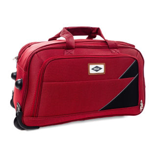 Červená cestovní taška s kolečky "Pocket" - vel. S, M, L, XL