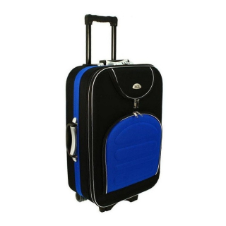 Modro-černý látkový kufr do letadla "Movement" - vel. M