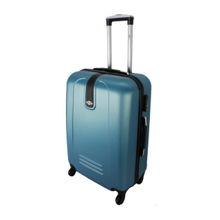 Tmavě tyrkysový lehký plastový cestovní kufr "Superlight" - 3 velikosti