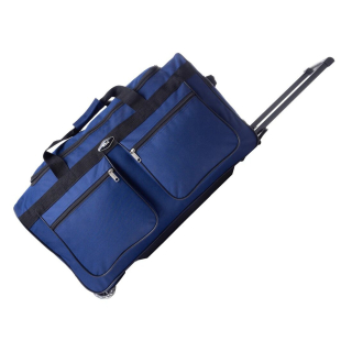 Modrá nepromokavá cestovní taška na kolečkách "Comfort" - 3 velikosti
