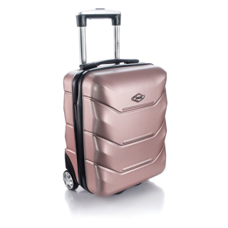 Růžový mini luxusní palubní kufr "Luxury" - vel. S