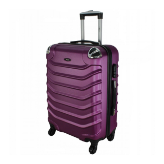 Fialový odolný cestovní kufr do letadla "Premium" - vel. M