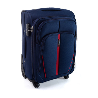 Tmavě modrý látkový cestovní kufr do letadla "Practical" - vel. M