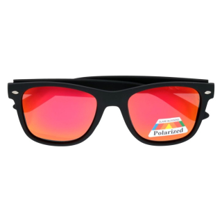 Oranžové polarizační brýle Wayfarer