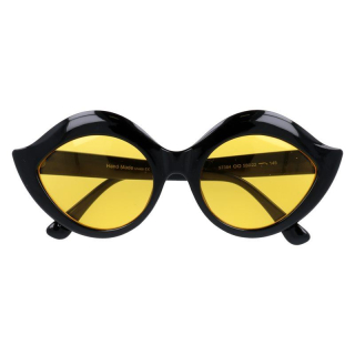 Žluto-černé masivní kočičí brýle "Meow"