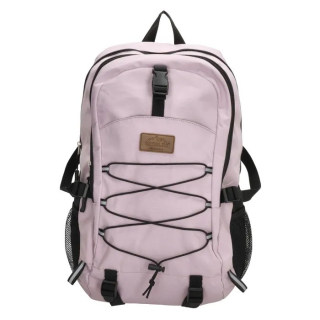 Růžový objemný batoh do školy „Grip“