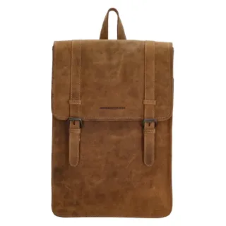 Hnědý městský batoh z pravé kůže „Metropolitan“