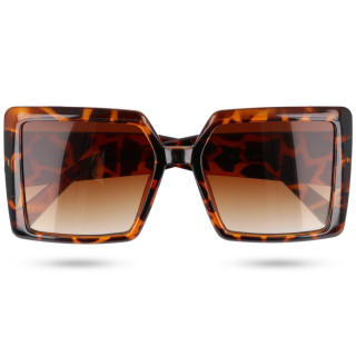 Hnědo-černé oversized dámské sluneční brýle „Beauty"