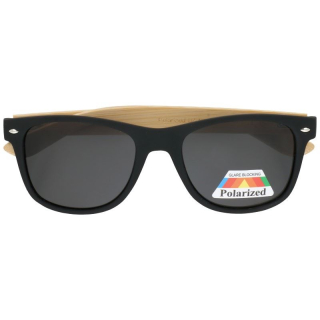 Černé dřevěné polarizační brýle Wayfarer "Wood"