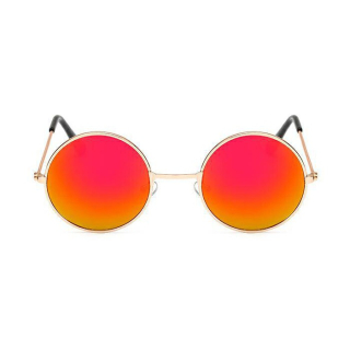 Oranžové zrcadlové brýle Lenonky