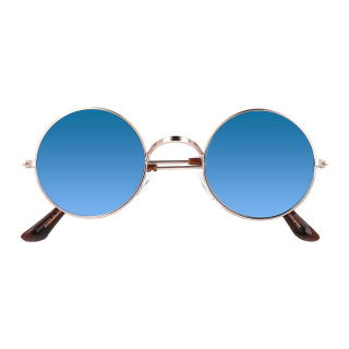 Modré zrcadlové brýle Lenonky