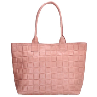 Růžová luxusní kožená shopper kabelka „Royal“