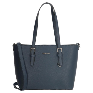 Tmavě modrá shopper kabelka s nastavitelnými rukojeťmi „Giovanna“