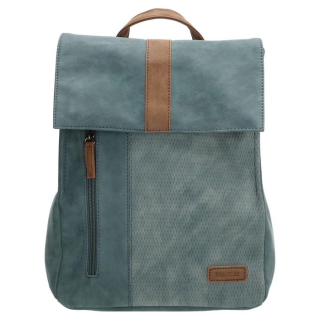 Modrý elegantní kožený batoh „Twister“