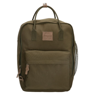 Tmavě zelený objemný batoh do školy „Scandinavia“