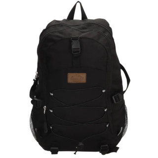 Černý objemný batoh do školy „Grip“