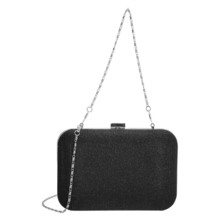 Černá společenská crossbody kabelka s řetízkem „Layla“