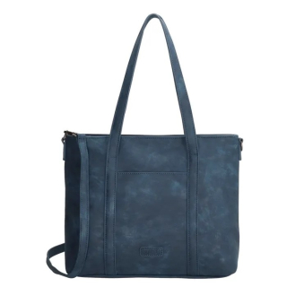 Modrá objemná kabelka přes rameno „Mirage“