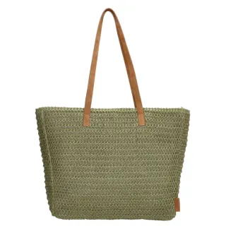 Zelená plážová taška s dlouhými rukojeťmi "Cruise"