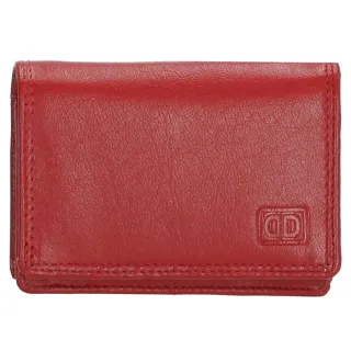 Červená malá kožená peněženka "Merry"