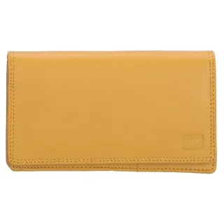 Žlutá velká kožená peněženka "Dominas"