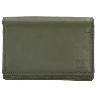 Zelená praktická kožená peněženka "Collect"