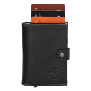 Černá kožená peněženka s RFID ochranou "Protect"