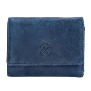 Modrá malá kožená peněženka "Comet"