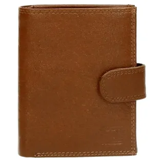Hnědá praktická kožená peněženka s RFID "Page"