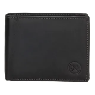Černá pánská kožená peněženka "Omaha"