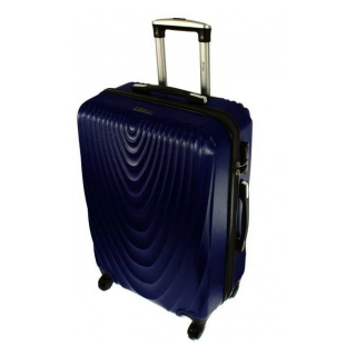 Tmavě modrý skořepinový cestovní kufr "Motion" - 3 velikosti