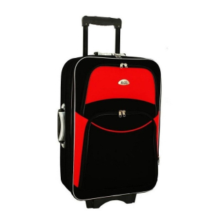 Červeno-černý nepromokavý cestovní kufr "Standard" - 2 velikosti